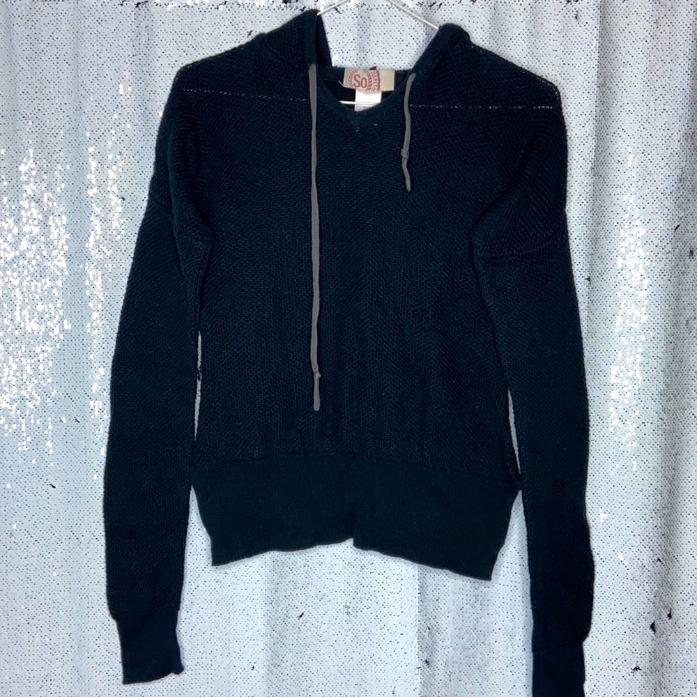 SO Hooded Knit Sweater